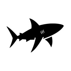 Shark Silhouette: A bold, minimalist silhouette of a shark, perfect for adding a touch of power and mystery to your designs.