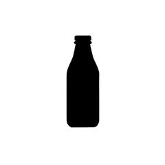 Glass Bottle Silhouette: A minimalist silhouette of a glass bottle, simple and elegant. Perfect for branding, design, and graphic projects.