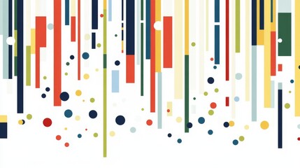 rhythmic stripe design, multicolored vertical blocks, contemporary pattern style, white background, geometric composition, playful color arrangement, modern minimalist aesthetic, seamless repeat