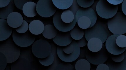 Dark Blue Polka Dots, alternating black and dark blue on a minimal background, ideal for modern design applications, seamless pattern, transparent PNG