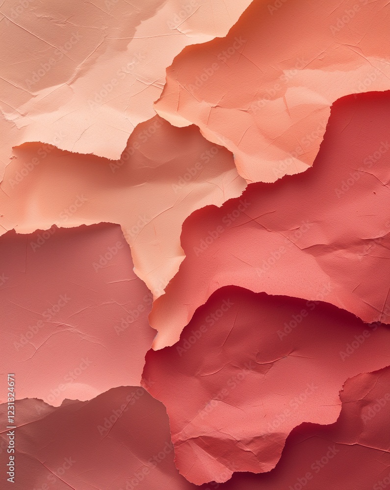 Poster a light peach shade gradually blending into warm coral paper grain gradient background