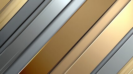 Fototapeta premium Metallic Gradient Stripes, vibrant geometric patterns, alternating hues, sleek and modern design, ideal for digital projects and backgrounds