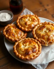 Fried pies in the kitchen in a restaurant or café