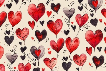 Fototapeta premium Valentines Day, Valentines Background, Valentines Pattern
