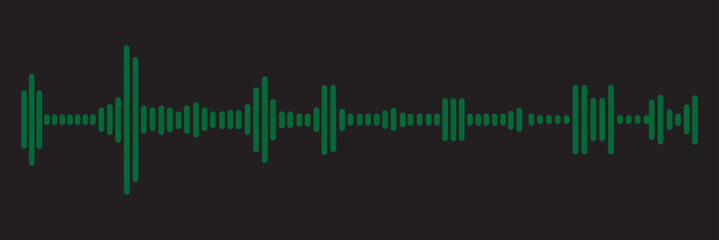 Black sound waves. Abstract music wave, radio signal frequency and digital voice visualisation. Tune equalizer vector set. Monochrome volume audio lines, soundwaves rhythm isolated on white background