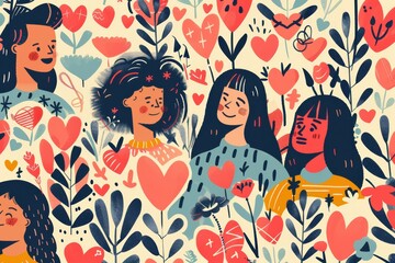 Valentines Day, Valentines Background, Valentines Pattern