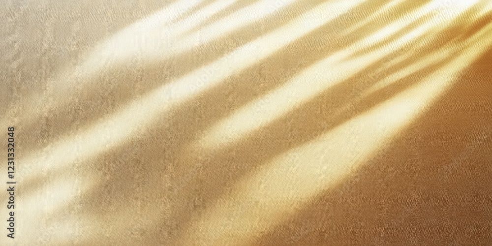 Poster soft shadows cast on a textured wall, creating a warm and calming ambiance in a minimalist setting.