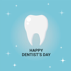 Happy Dentist's Day. Vector illustration.