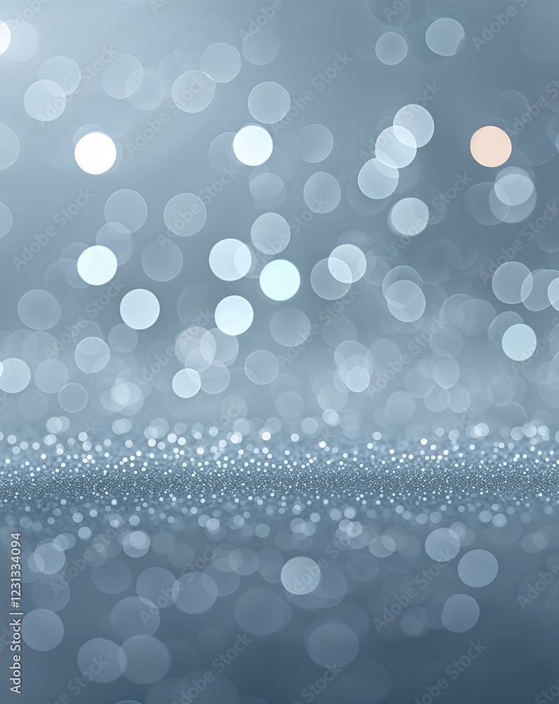 Poster a soft gray fading into pale blue bokeh blur gradient background