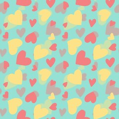 Blurred background with heart pattern