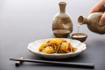 松前漬け、かずのこ、日本酒の肴、和食、晩酌