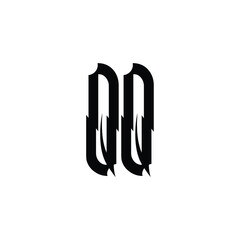 QQ monogram logo design letter text name symbol monochrome logotype alphabet character simple logo