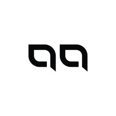 QQ monogram logo design letter text name symbol monochrome logotype alphabet character simple logo