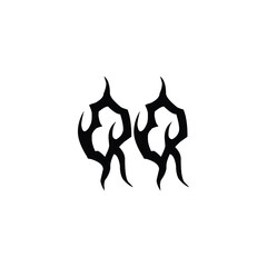 QQ monogram logo design letter text name symbol monochrome logotype alphabet character simple logo