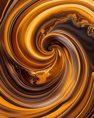 A warm transition from golden honey tones swirling into deep amber marble swirl gradient background