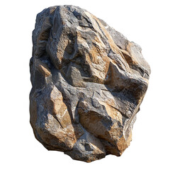 Large rock with a rough surface and a few cracks