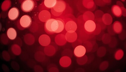 Abstract Red Bokeh Background with Sparkling Lights, Perfect for Festive Holiday Designs, Romantic Valentine's Day Themes, or Elegant Wedding Invitations.