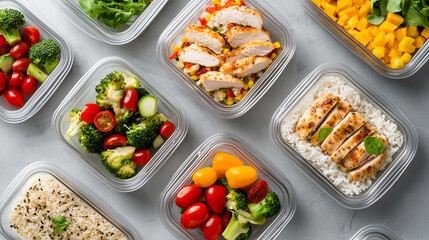 Gourmet meal prep concept