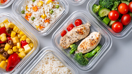 Gourmet meal prep concept