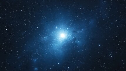 Bright star nebula cosmic space background