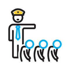 Vector multi color icon for Command