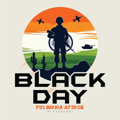 Remember our heroes of the Pulwama Attack tribute a black day in India Social Media Post banner
