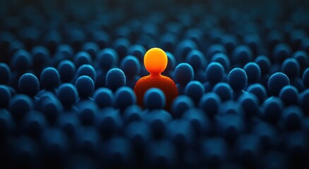 Individuality in a Crowd and Leadership Selection