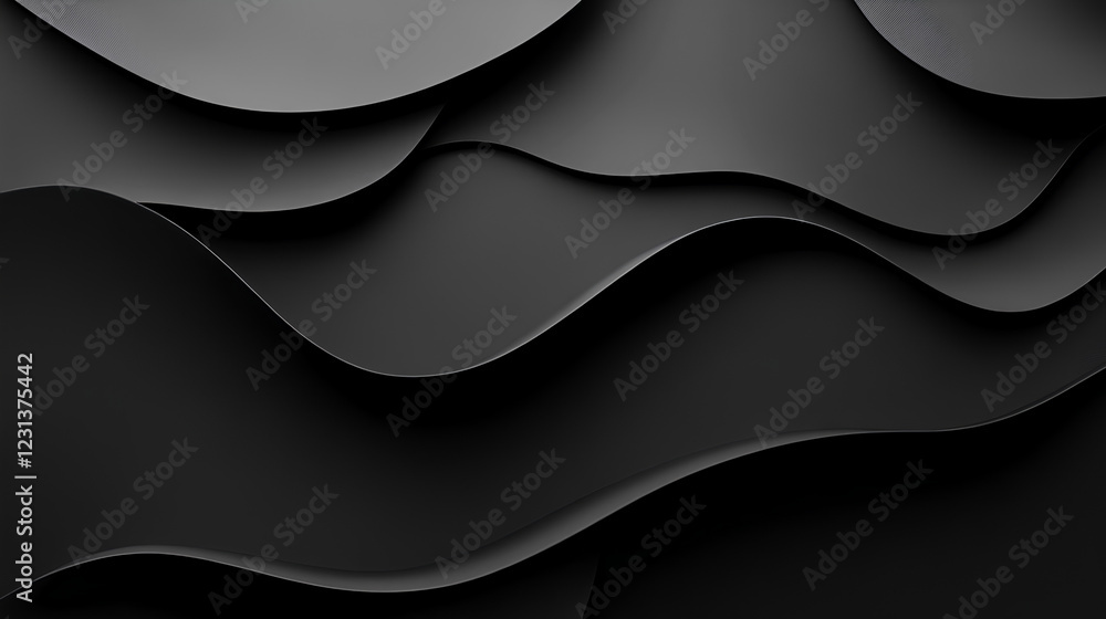 Aufkleber black paper texture with minimalist design and luxury backdrop rich material with clean sheet struct