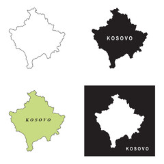 map of kosovo icon design