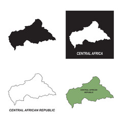 map of Central African