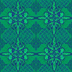 seamless floral pattern  Thai art paintings, southern region, fabric work, Star Special, Thai Classic,    Thai Wallpaper