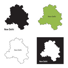 Map of New Delhi design