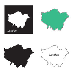 Fototapeta premium Map of London, England