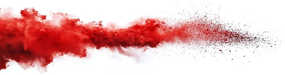 Red Smoke Burst: A dynamic abstract image showcasing a vibrant burst of red smoke with subtle black accents. The smoke explodes outwards in a dramatic display of swirling energy and ethereal beauty.