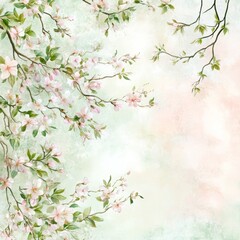 Fototapeta premium Delicate Spring Blossom Artwork