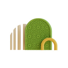 Islamic Geometric Pattern Arch
