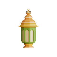Ramadan Lantern 3D Render