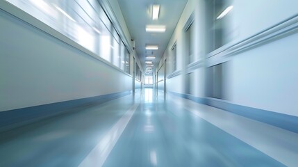 Fototapeta premium Interior of a corridor in a hospital