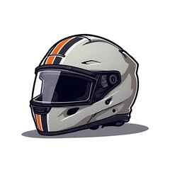 motorcycle helmet isolated on white