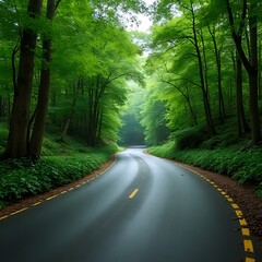 Fototapeta premium road in the woods