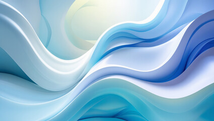 Bright abstract health and wellness background with smooth curves, perfect for text about mental health