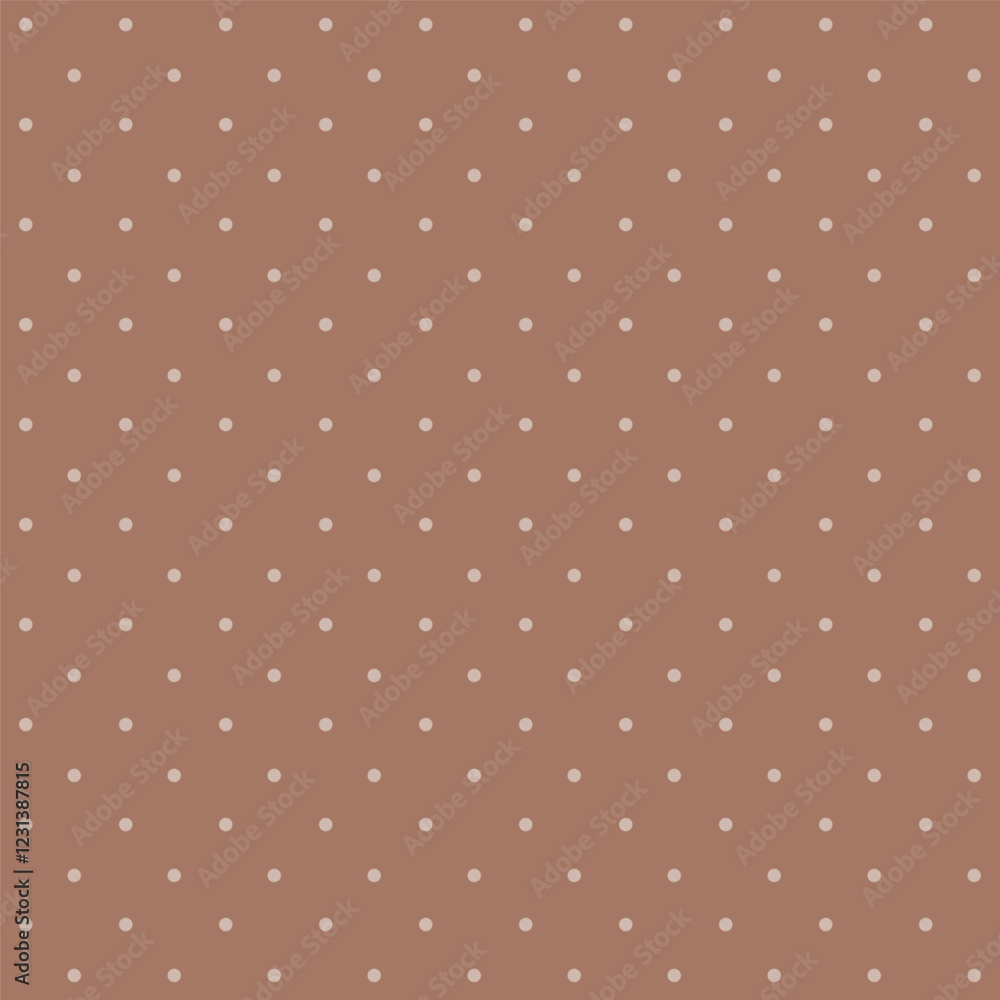 Poster background with monochrome dotted texture. polka dot seamless pattern mocha mousse color