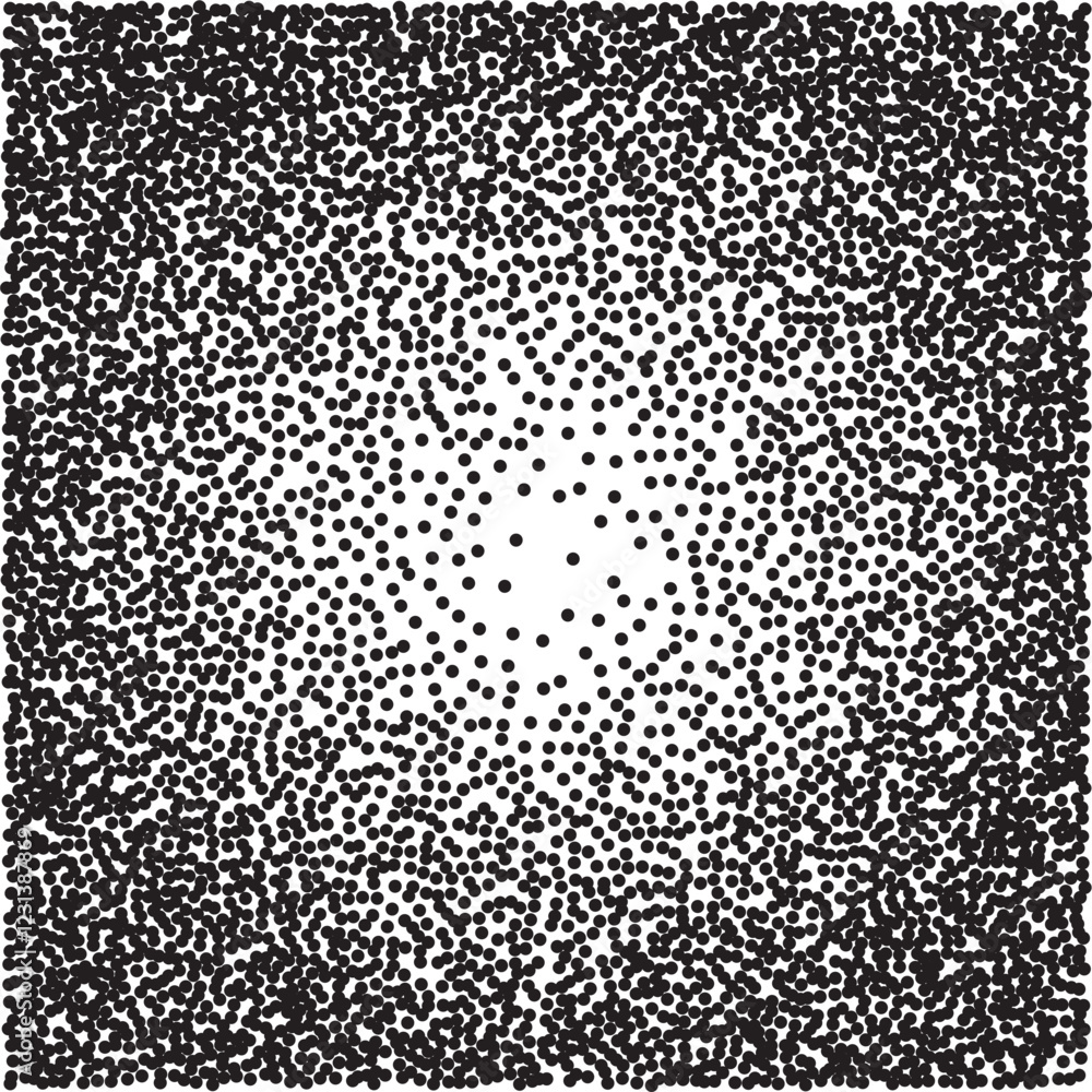 Poster noise background template. grainy dotted pattern. stipple dots random effect
