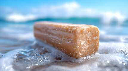 Ocean wave foam bar soap beach