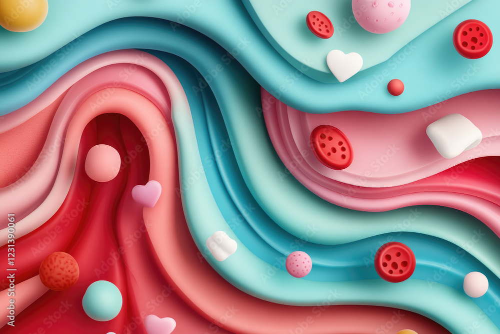 Poster illustrating artery structure layers and blood flow dynamics in a flat design style healthcare infog
