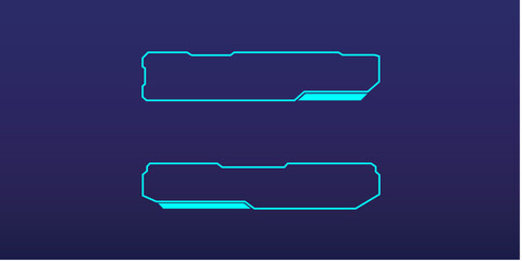 Graphic set of lower third technology concept. Tech Infographic template. Vector design.