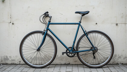 old bicycle on a wall