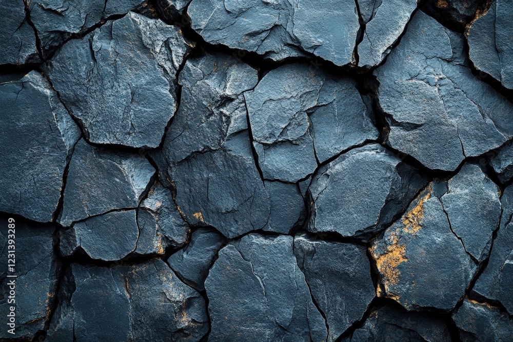Poster close up of a textured rock wall featuring various colors and patterns in natural setting