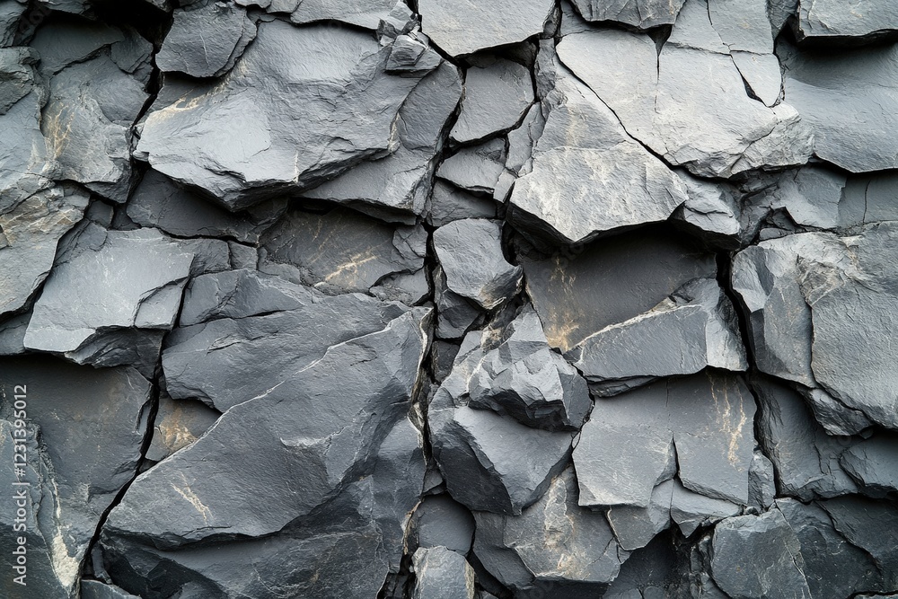 Poster close up view of a natural rock wall texture with various colors and patterns