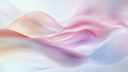Fototapeta premium Abstract Pastel Waves Flowing Softly